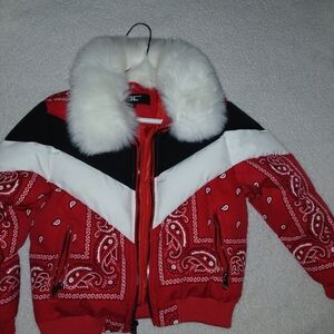 Jordan Craig Red and White Kids Jacket